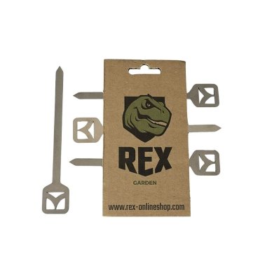 Rex Garden - Edelstahl Burgerspieße 4er Set